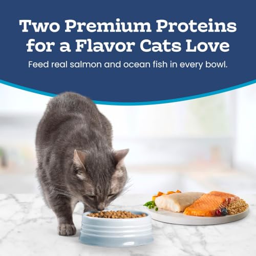 Blue Buffalo Tastefuls Adult Cat Dry Food, Salmon & Ocean Fish Recipe, 3-lb. Bag - image 4