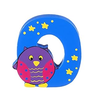 Wooden Letters by Orange Tree Toys, Letter O for Owl - Alphabet Animal Letters for Personalised Baby Name, Toy Box, Door, Wall Decorations - Animals Nursery Decor, Boys Girls Bedroom Accessories