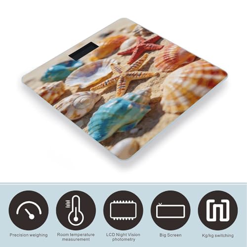 Báscula digital de baño con plataforma de vidrio templado miniatura 3
