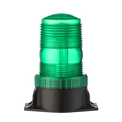JALN7 LED Emergency Flashing Beacon Strobe Lights Warning for Car Tractor Bus Excavators Forklift12v/24v (Green)