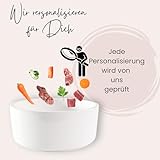 GRAZDesign Hundenapf mit Foto und Namen personalisiert, Fressnapf Keramik 1l, Geschenk für Hundebesitzer