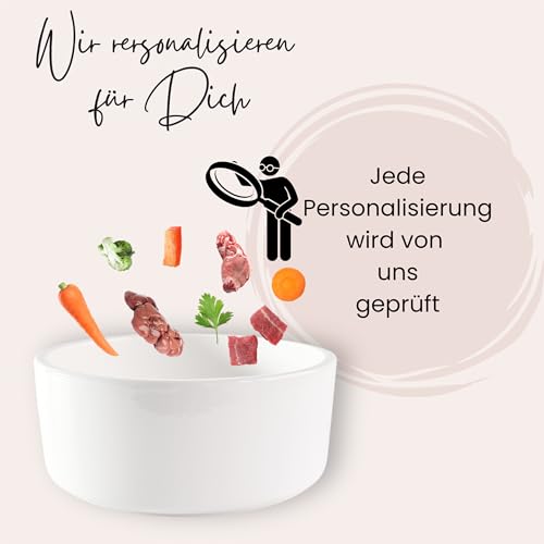 GRAZDesign Hundenapf mit Foto und Namen personalisiert, Fressnapf Keramik 1l, Geschenk für Hundebesitzer