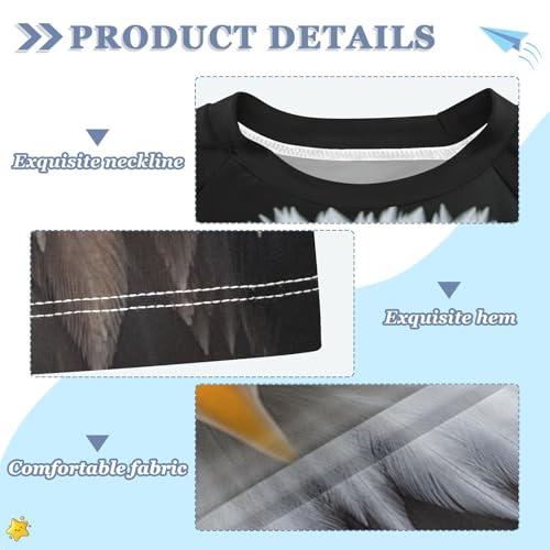 CaTaKu Egle Bird Head Boys Rash Guard Swim Shirts Toddler Quick Dry UPF 50+ Rashguard Short Sleeve 3-12T3