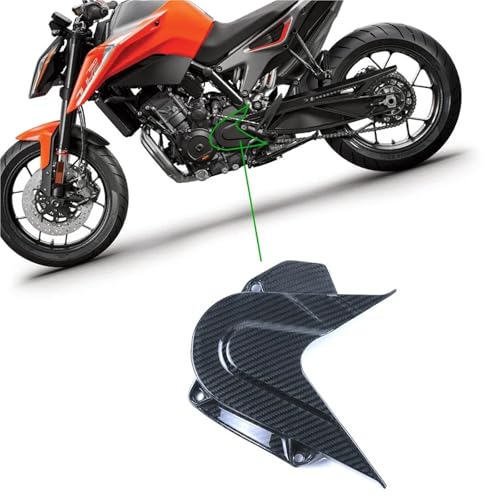 Couvercle de pignon carbone 3K KTM Superduke 790 protège carter chaîne