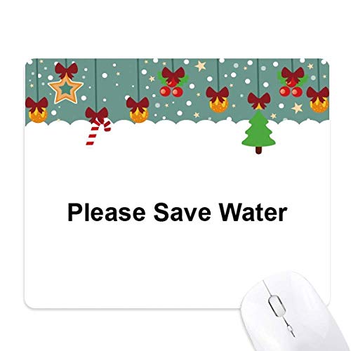 Tapis de souris antidérapant Please Save Water contre les glissements sur le bureau