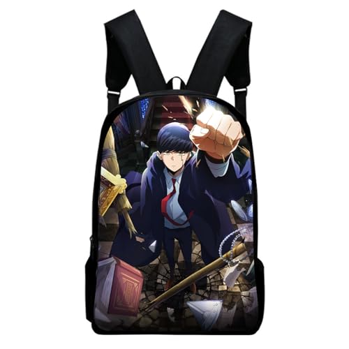 Jilijia Mashle - Sac à dos magique et muscles imprimé 3D pour adolescents - Cartable de dessin animé - Sac à dos de voyage en plein air - Grande capacité...