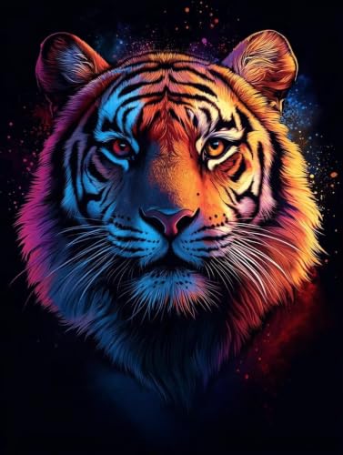 Peinture Diamant Adulte Tigre : Créez une Décoration Murale Majestueuse pour Votre Salon