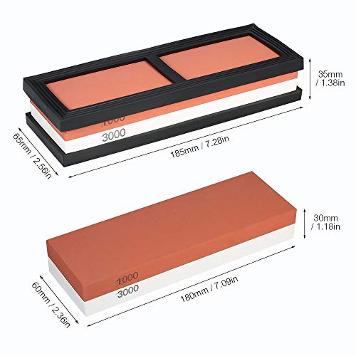 Decdeal 1000/3000 Grit Facas Laterais Facas de Afiar Pedra de Amolar Faca de Moer Moagem 180 * 60 *