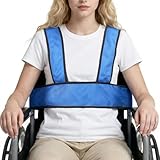 Wheelchair Seat Belt,Restraints Straps for Patient, Elderly & Disabled,Wheelchair Harness Restraint for Adults to Prevent Tilting or Falling(Vest Style Double-Layer Breathable mesh, Navy Blue)