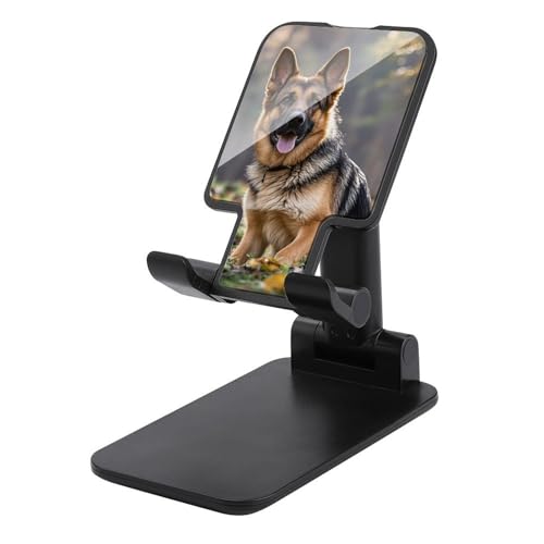 Support de téléphone berger allemand réglable et pliable pour un usage mains libres au bureau