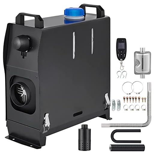 VEVOR Diesel Air Heater, 12V 8KW All-in-One Diesel Heater, Diesel Parking Heater with Remote Control and Muffler for Car, Vans, Truck, RV, Boats, Trailer, Motorhome and Caravan
