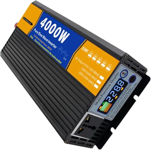 Invertisseur pure sinus 2000w convertisseur basse fréquence 12v 24v vers 220v pour kit solaire