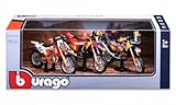 Set di tre moto da corsa KIT MOTO ROSSO BULL KTM FACTORY RACING 1:18 BBURAGO 18-51113