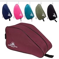 Outdoor World Premium Boot Bag – Water-Resistant 600D Polyester Shoe & Boot Storage for Hiking, Walking, Football, Rugby, Golf & Gym – Fits Up to UK Size 13 –Wide Zip Opening & Carry Handle (Burgundy)