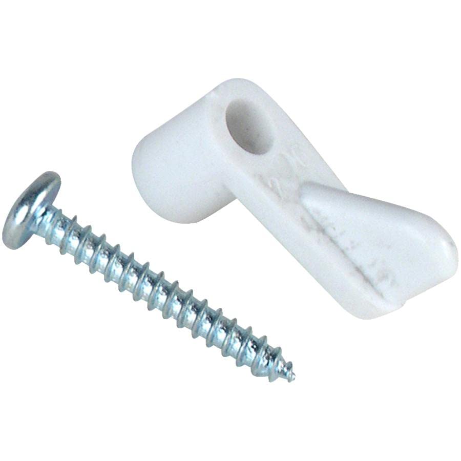 Image of 8 Pack 7 /16 inch White Screen Frame Clips