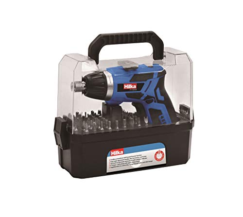 Hilka PTCSDK36 - Kit de destornilladores inalámbricos de iones de litio de 3,6 V, color azul