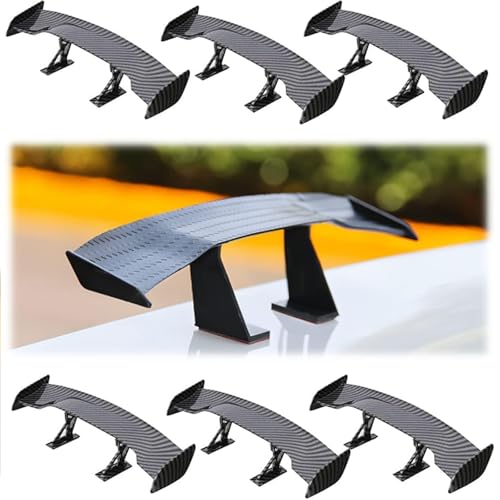 6 Stück Auto Mini Schwanz Spoiler Flügel Universeller Mini Spoiler Klebebefestigt ohne Bohren Dekorativer Heckspoiler für die Fahrzeugstabilität Spoiler Auto Zubehör für PKW und Tuning