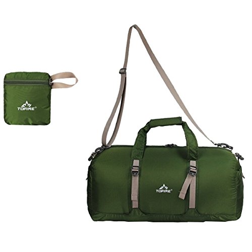 TOFINE Gym Sports Waterproof Lightweight Duffle Bag for Softball Baseball Green 25L TOFINE Gym Sports Waterproof Lightweight Duffle Bag for Softball Baseball Green 25L