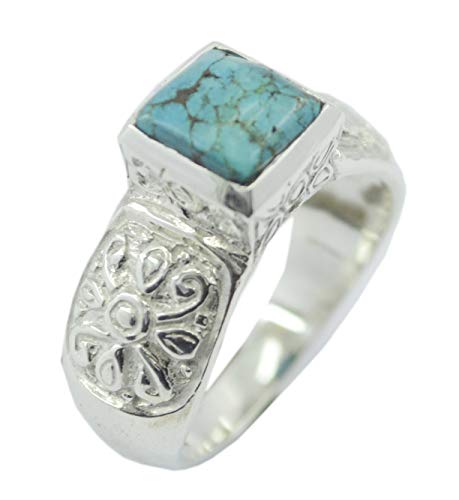 Bague turquoise naturelle et argent 925 le cadeau idéal pour marquer un moment