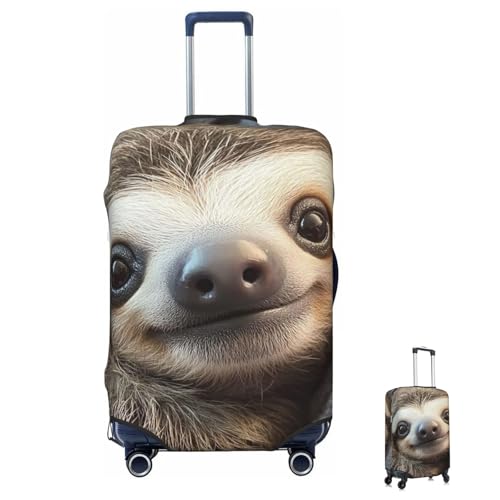 MCJDFWNMKM Luggage Cover Washable Elastic Suitcase Covers Cute Sloth Travel Baggage Cover Fashion Anti-scratch Suitcase Protector Decoraitve Covers Fits 18-32 Inch Luggages Large