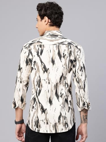 Image of Majestic Man Stylish Abstract Print Casual Shirt - Pure Cotton| Full Sleeve | Trendy & Comfortable