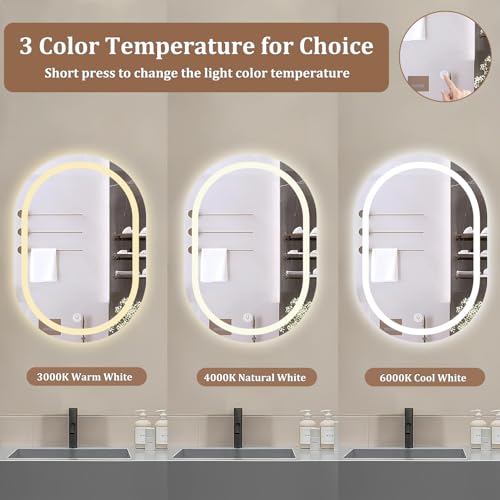Miroir suspendu LED pour manquer d'espace et de lumière de maquillage - 6