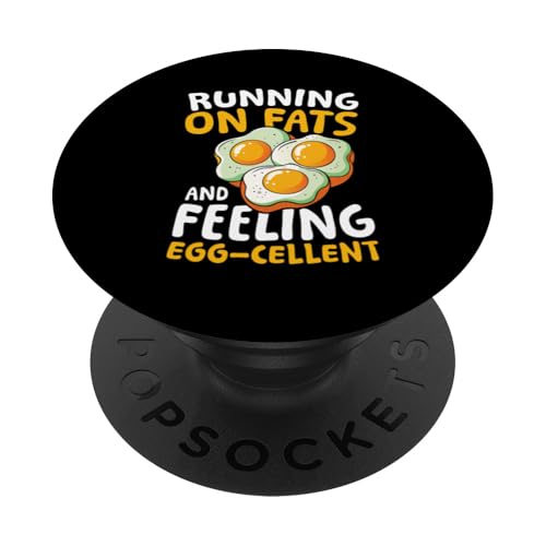 Correr con grasas y sentir huevo celular PopSockets PopGrip Adhesivo