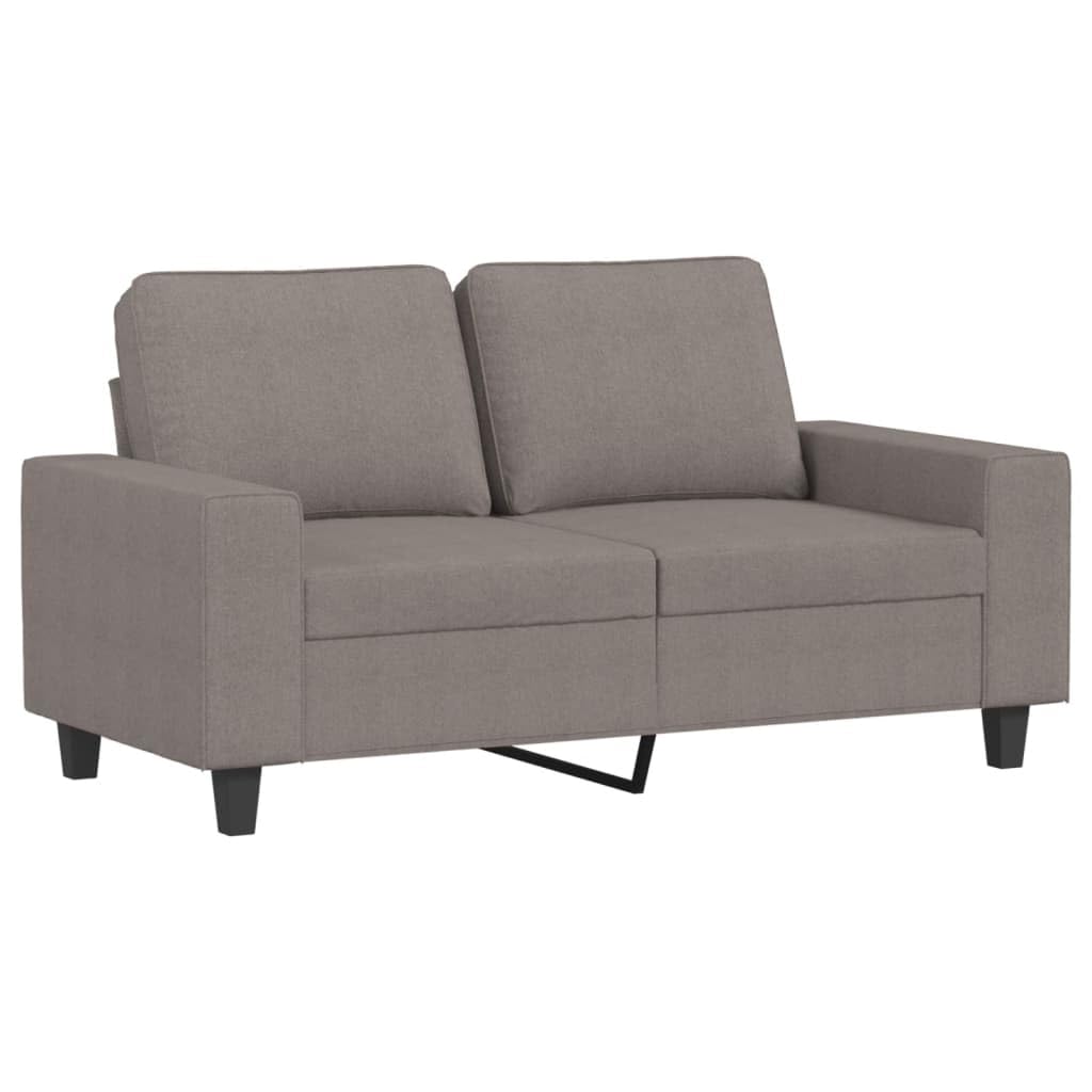 4-częściowy zestaw sof, kolor taupe, do salonu, z fotelami, 2-i 3-osobowa sofa, podnóżek, tapicerowana sofa dla przyjemnego relaksu