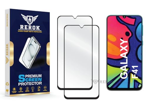 Image of Gorilla Tempered Glass Screen Protector Compatible with Samsung Galaxy F41 [Pack of 2] | Edge-to-Edge, Bubble-Free, Case Friendly, Easy Installation Kit