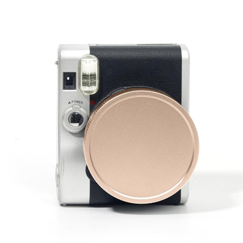 Generic Lens Protective Cap For Instax Mini 90 Camera, Aluminum Cap Mini 90 Dust-Proof Lens Cover Anti-Scratches Mini 99 Lens Cap (Rose Gold)