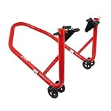 Valeur enchère CPC: 3 leve-bequille stand moto p2r avant universel acier rouge