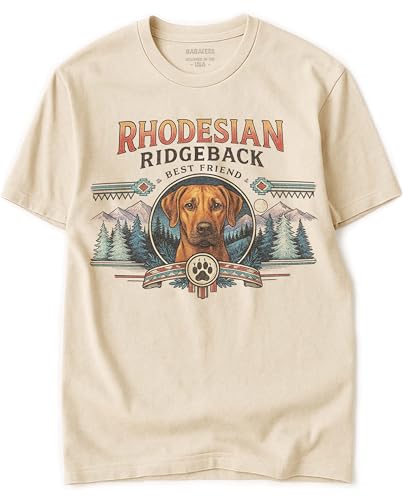 Dog Art Tshirt for Men & Women - Wilderness Artwork - 100% Natural, Raw, Undyed, Heavyweight Cotton