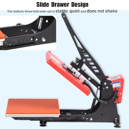 Prensa térmica 15x15 pulg 1800W para sublimación miniatura 6