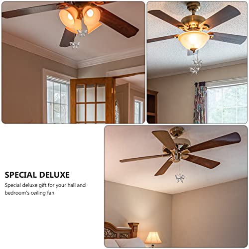 Image of ORFOFE 2 Pcs Inches Butterfly Pendant Light Chain Extension Decorative Ceiling Fan Pull Chains Extenders