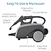 Pure Enrichment PureClean Steam Cleaner with 17 Accessories, Multi-Purpose Household Rolling Steamer for Chemical-Free Deep Cleaning of Floors, Upholstery, Windows, Grout, Grills, Cars, and More