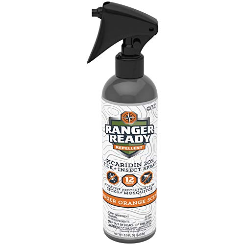 Ranger Ready Insect Repellent with 20% Picaridin Trigger Spray Bottle, Ranger Orange Scent