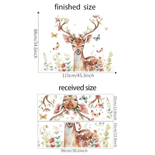 Vinilos Decorativos de Pared con Animales Bosque y Mariposas miniatura 4