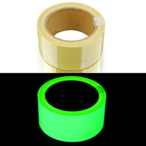 Image of Oumers Glow in The Dark Tape 33 ft x 2 inch Green High Bright Luminous Tape Sticker Removeble Waterproof and Photoluminescent