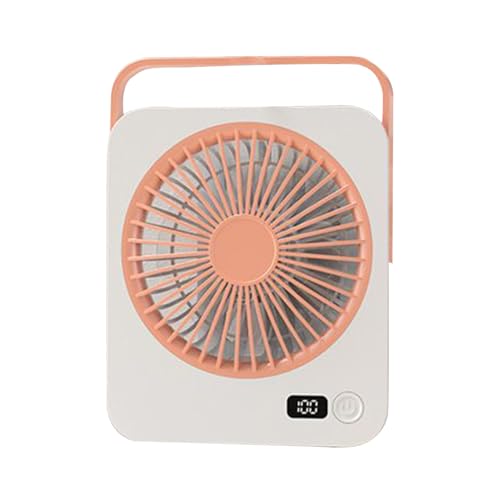 Ventilador Pequeño De Escritorio,Ventilador Personal Para Mesa | 5 Velocidades 1200mAh Enfriador Portátil Para Hogar Dormitorio Playa Camping Viajes Senderismo Hombres Mujeres
