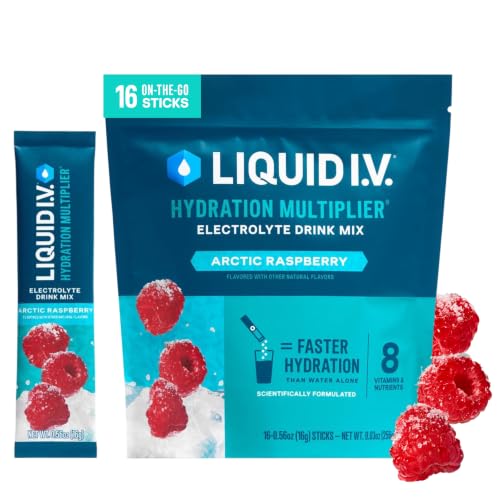 Liquid I.V. Hydration Electrolytes, Arctic Raspberry, 16 Count