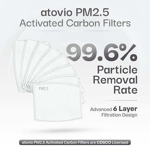 Image of Atovio Clean Air Kit | Corporate Gifts for Employees, Clients & Teams | Premium Wellness Gift Box with Wearable Air Purifier, N99 Mask, PM2.5 Filters & Nasal Strips - Moonlight Black