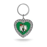 Rico NBA Boston Celtics Rhinestone Heart Keychain