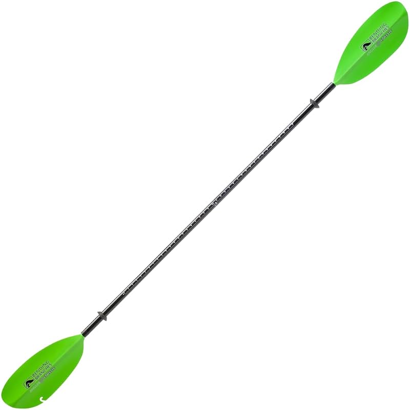BENDING BRANCHES Angler Classic Snap-Button Kayak Fishing Paddle – Lightweight Fiberglass Shaft, Durable Fiberglass-Reinforced Nylon Blades, 2-Piece Design