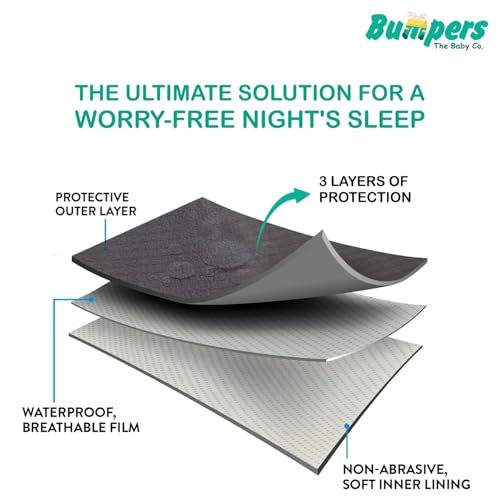 Image of Waterproof Quick Dry Protector Dry Sheet|Breathable and Hypoallergenic Ultra Soft Fitted Baby Bed Protector Sheet for Toddler Children|King Size (XXL, 260x200cm, Grey)