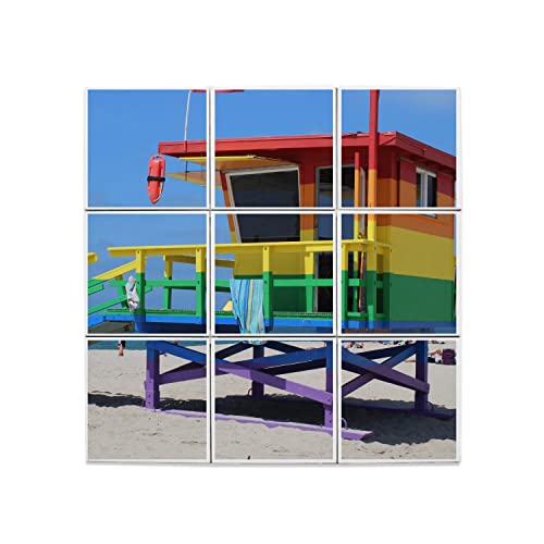 Carreaux céramique muraux pour rénover une salle de bain - Décor cabane de plage 45 cm