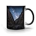 KOAYUBFC Taza de café de 325 ml con diseño de cañón de cielo estrellado que cambia de color Imagen de KOAYUBFC Taza de café de 325 ml con diseño de cañón de cielo estrellado que cambia de color