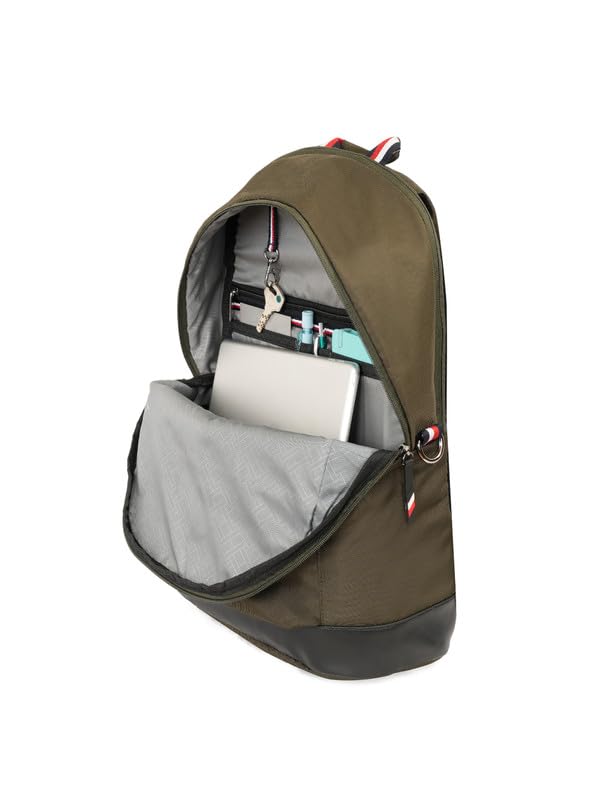 Image of Tommy Hilfiger Laptop Backpack Copter | Backpack for School, College and work | Water-Resistant | Fits 14-inch Laptop | Trolley Holder & 1-Year Warranty | 20L Capacity