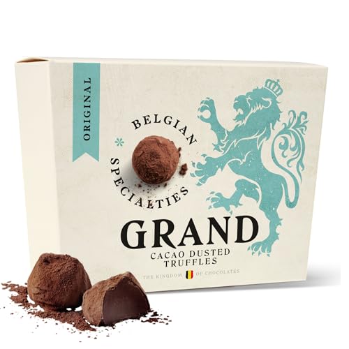 Trufas recubiertas con chocolate belga Grand 200gr, trufas para regalar, chocolates para regalar, Auténtico Chocolate Belga de Herencia Familiar