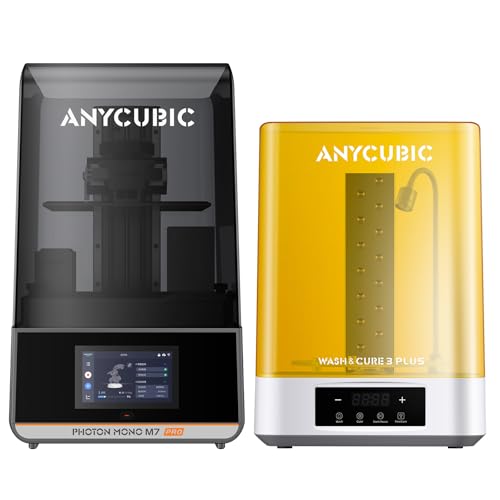 ANYCUBIC Photon Mono M7 Pro and Wash and Cure 3 Plus, Resin 3D Printer Bundle