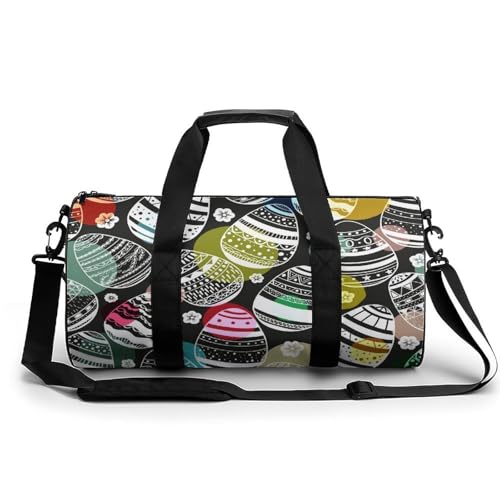 Sac week-end oeuf de pâques polyvalent de type duffel bag de randonnée